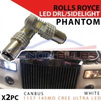 ROLLS ROYCE PHANTOM 03-17 Drl Led Bulbs 1157 14 SMD Headlight Upgrade ..